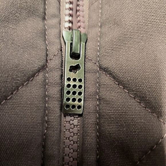 Fox Racing Womens Cosmic Quilted Insulated Bomber Jacket Sz S mauve/dusty purple - Picture 3 of 11